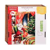 Melograno Пазл ANIMATION. Новогодняя елка 80 деталей, размер 16 х 23 см., средний размер детали 3 см