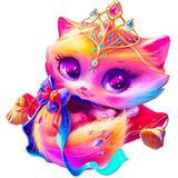 Melograno Пазл ANIMALS. Кошечка принцесса 40 деталей, размер 26 х 24 см, средний размер детали 3 см