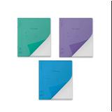 Тетрадь общая ученическая с пластиковой обложкой на скобе ErichKrause Классика CoverPrо fizzy, А5+, 48 листов, клетка_MIX-PACK