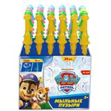 Мыльные пузыри Щенячий Патруль , гигант. колб. 80 мл, дис. 24 шт, в асс. Играем вместе