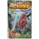 Набор раскопки в слайме, скелет динозавра, блистер IQ Эксперимент