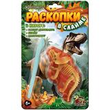 Набор раскопки в слайме, скелет динозавра, блистер IQ Эксперимент