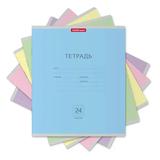 Комплект тетрадей ErichKrause школьные ученические Классика, 24 листа, клетка (в упаковке по 10 шт.)