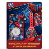 Фотоаппарат и часы. спайдермен.8 слайдов noname на блист. Умка