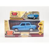 Машина металл ретро-модель 12 см, двер, баг, инер, синий, кор. Технопарк 