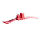 Ложка розовая в форме поезда, 18 см 2 шт