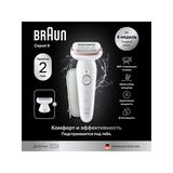 BRAUN Silk- pil Эпиляторэлектрический женский 9-030, серия 9, 2 насадки