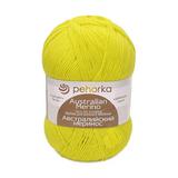 Пряжа ПЕХОРКА Австралийский меринос 400м/100г цвет 483-Незрелый лимон