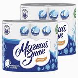 Мягкий знак Comfort Туалетная бумага 2-х слойной 4 рулона 2шт