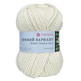 Пряжа ПЕХОРКА Зимний вариант 100м/100г цвет 01-Белый