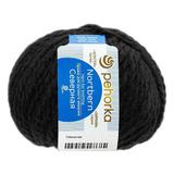 Пряжа ПЕХОРКА Северная 50м/50г цвет 02-Черный