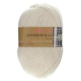 Пряжа ПЕХОРКА Деревенская 250м/100г цвет 01-Белый