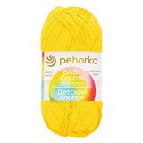 Пряжа ПЕХОРКА Детский хлопок 330м/100г цвет 12-Желток