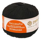 Пряжа ПЕХОРКА Успешная 220м/50г цвет 02-Черный