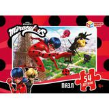 Леди Баг и Супер-кот. Пазлы классические. Пазл 54 детали.90х65х25 мм. Умные игры в уп.32шт 