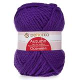 Пряжа ПЕХОРКА Осенняя 150м/200г цвет 78-Фиолетовый