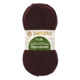Пряжа ПЕХОРКА Народная 220м/100г цвет 42-Слива
