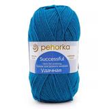 Пряжа ПЕХОРКА Удачная 250м/100г цвет 14-Морская волна
