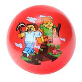 Мяч 23 см с наклейкой майнкрафт ИГРАЕМ ВМЕСТЕ 