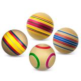 Мяч детский 10 см Эко Волчок ручное окраш., в ассорт.