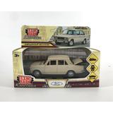 Машина металл ВАЗ-2106 ЖИГУЛИ длина 12 см, двери, багаж, инерц,бежевый, кор. Технопарк 