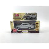 Машина металл ВАЗ-2106 ЖИГУЛИ 12 см, двери, багаж, инерц, серебристый , кор. 