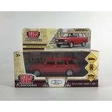 Машина металл ВАЗ-2104 ЖИГУЛИ длина 12 см, двери, багаж, инерц,красный, кор. Технопарк 