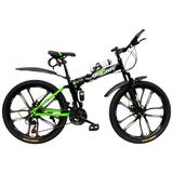 Велосипед 26" 21 скорость, двухподвесный, дорожный, для взрослых, зеленый, бу витрина