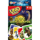 Парк динозавров. Карточная игра 92х130х22 мм. Умные игры. 
