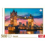 Тауэрский мост. Пазлы в коробке 500 деталей. 225х320х40 мм. Умные игры 