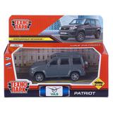 Машина металл UAZ patriot 10,5 см, инерция, черный, кор. Технопарк 