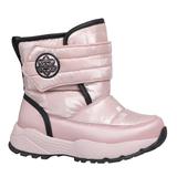 FLAMINGO Дутики для девочки, цвет розовый, с подкладом и стелькой из шерсти 50% , размер 27, длина стопы 17,5 см