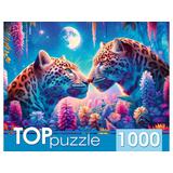 Пазлы 1000 Влюбленные леопарды