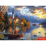 Пазлы 500 Закат на озере Блед