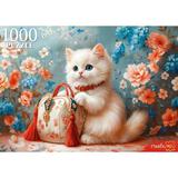 Пазлы 1000 Кошка с сумочкой