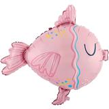 Шар (30""76 см) Фигура, Тропическая рыбка, Розовый, 1 шт в уп, 23310P