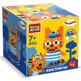 Три Кота конструктор 3D сборная фигурка 3 кота Коржик, 264 дет. Город мастеров