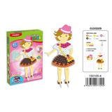 Самоклеющаяся мозаика 3D "Создай свое платье", более 95 деталей